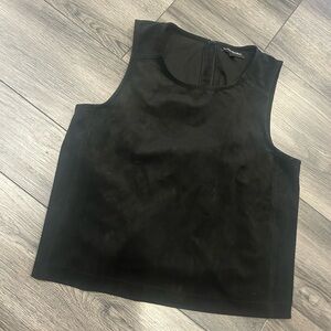 Banana Republic Black Suede Sleeveless Top black medium 
Worn once